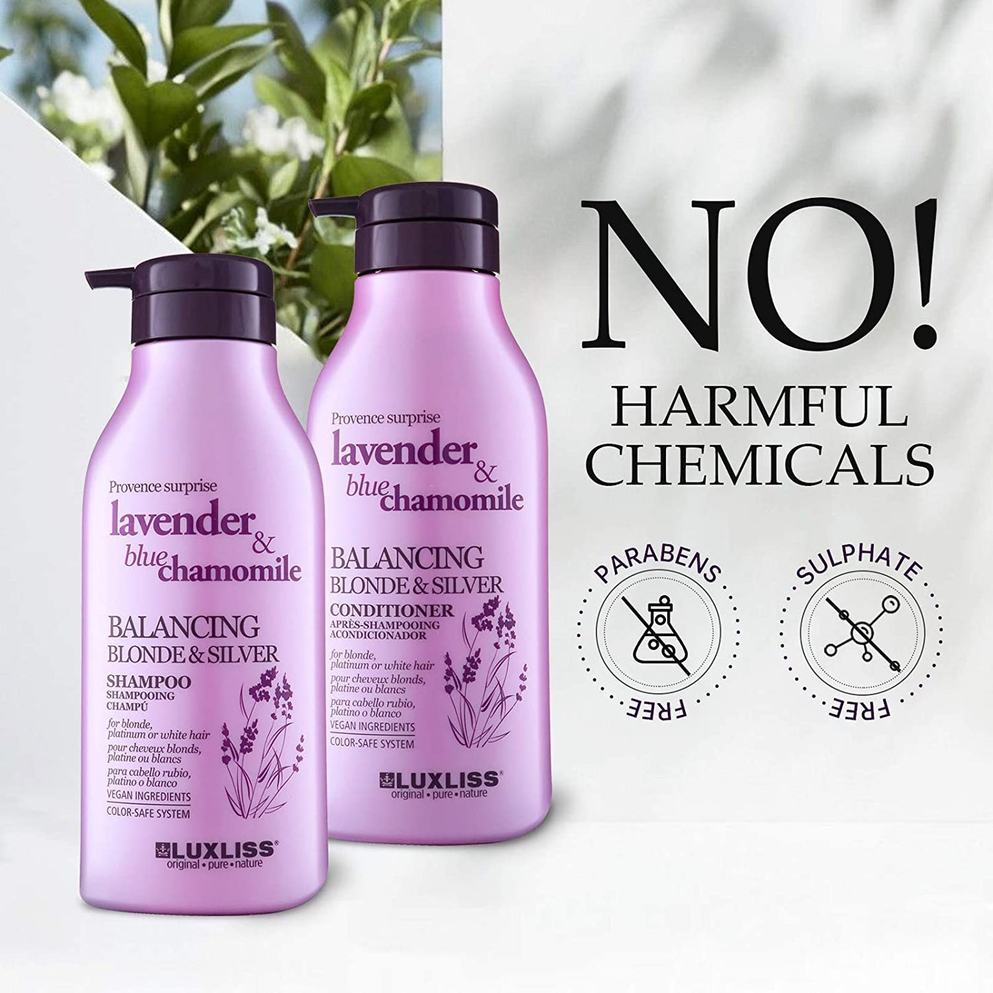Purple Shampoo & Conditioner Travel pack VEGAN