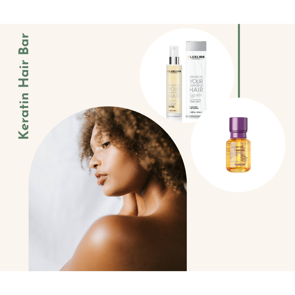 Keratin Heat Protection & Marula Hair Serum Pack