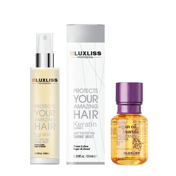 Keratin Heat Protection & Marula Hair Serum Pack